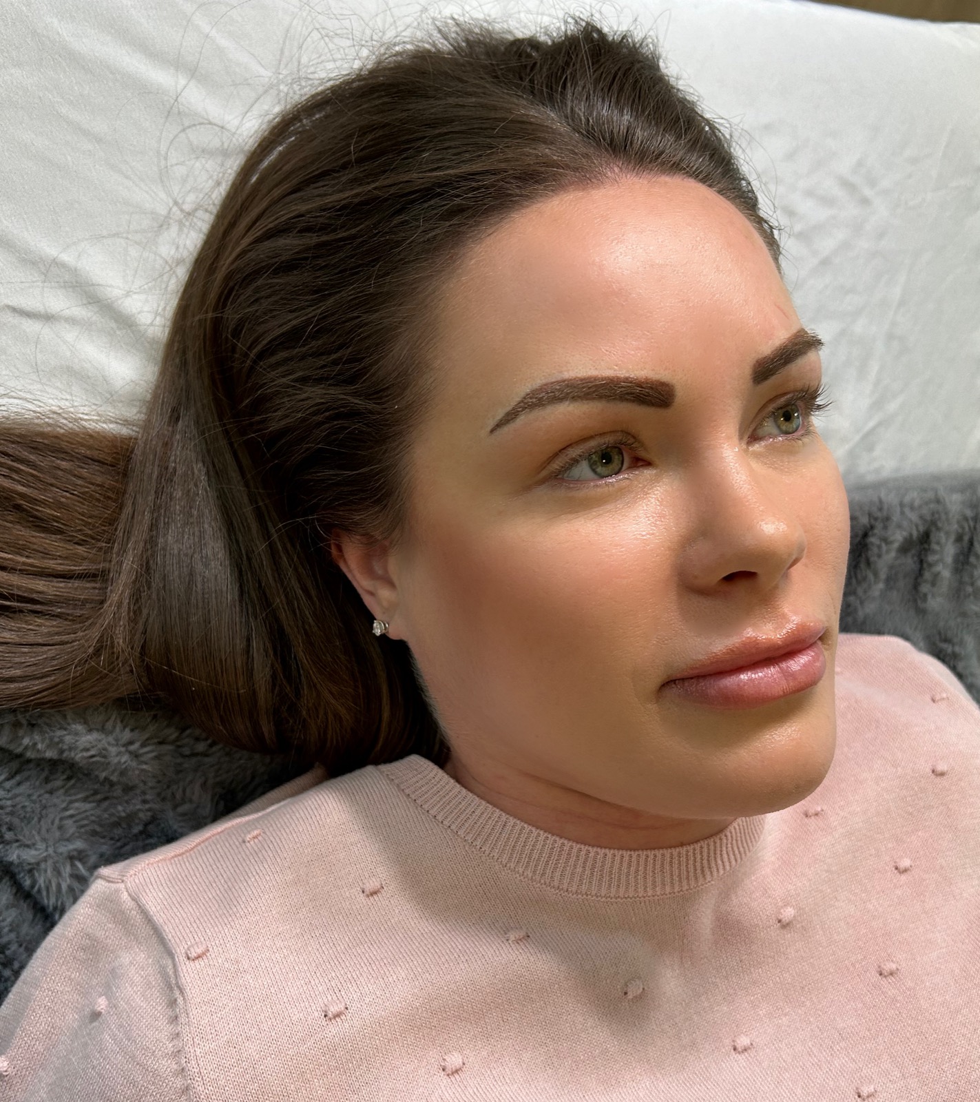 Brows by Cher client, side profile