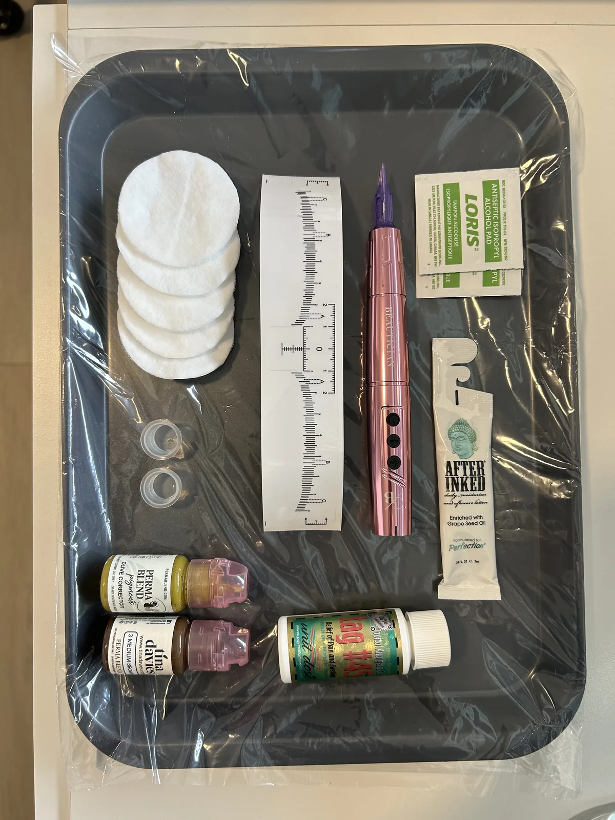 cosmetic tattoo machine setup